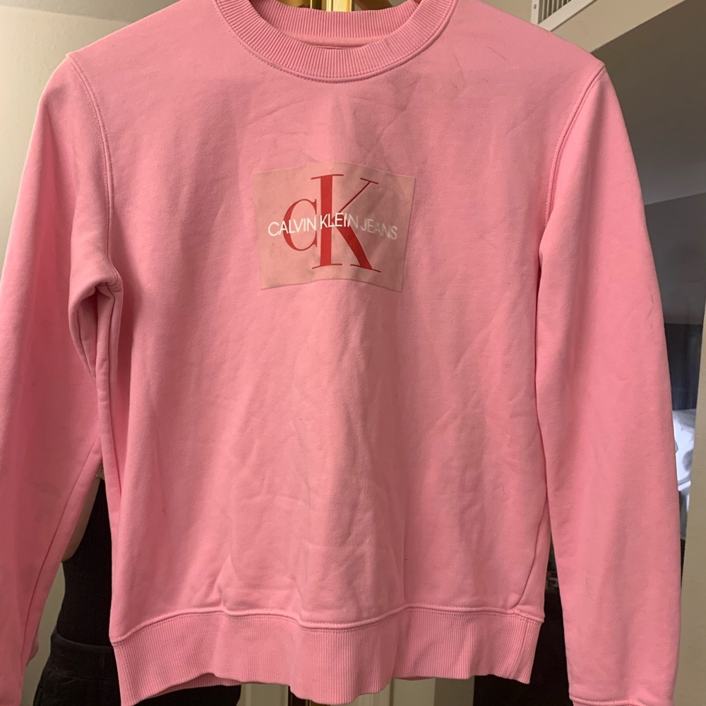 Pink Calvin Klein Crew Neck